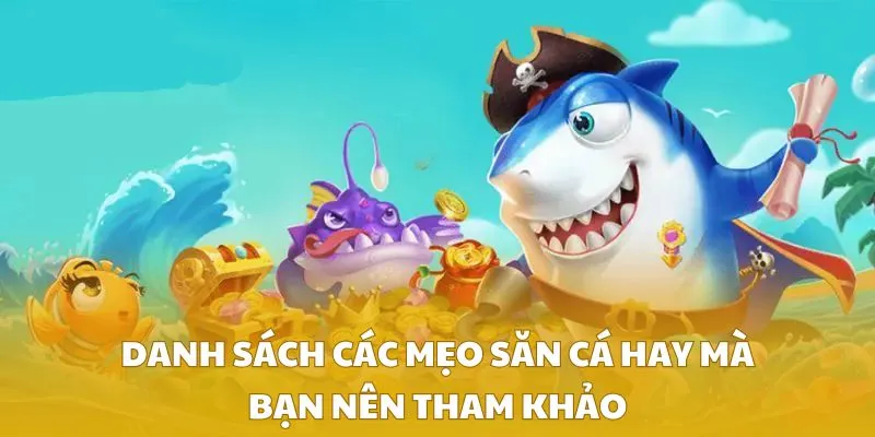 Danh sách các mẹo săn cá hay mà bạn nên tham khảo